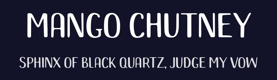 Mango Chutney by Archetype — Decorative Font — thumbnail 2
