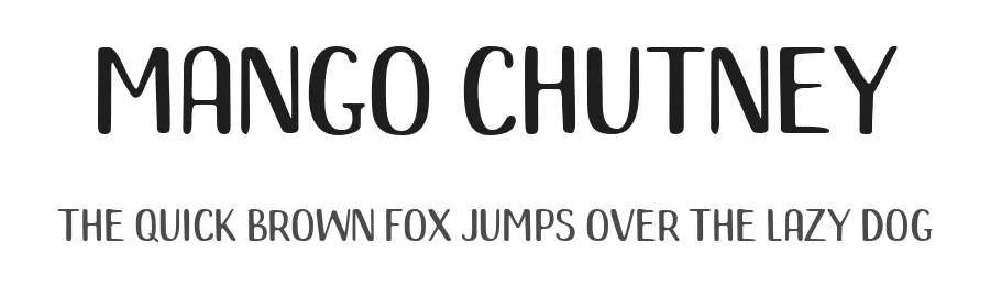 Mango Chutney by Archetype — Decorative Font