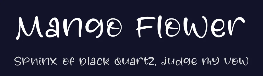 Mango Flower by Perspectype Studio - Letterena.com — Script Handwritten Font — thumbnail 2