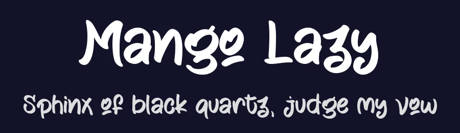Mango Lazy by Letterafa Studio — Script Handwritten Font — thumbnail 2
