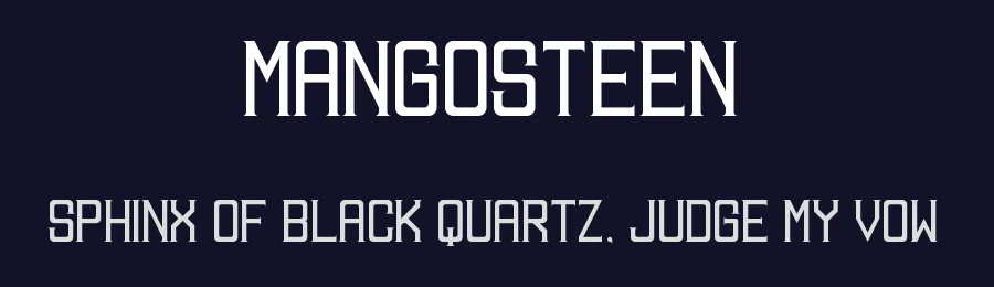 Mangosteen by Justin Sulaski — Serif Font — thumbnail 2