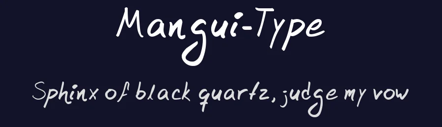 Mangui-Type by Alexander Rodríguez — Script Handwritten Font — thumbnail 2