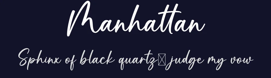 Manhattan by Graphix Line Studio — Script Handwritten Font — thumbnail 2