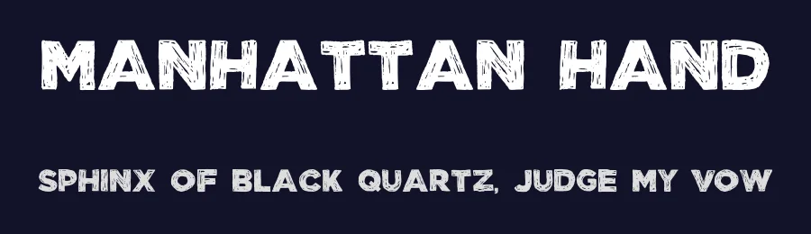 Manhattan Hand by Taylor Baybutt — Decorative Font — thumbnail 2
