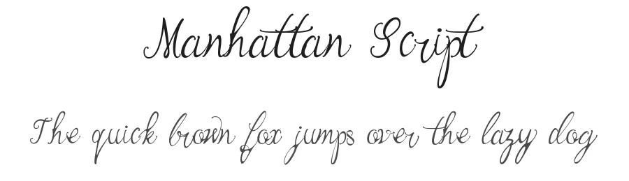 Manhattan Script by arttotell — Decorative Font