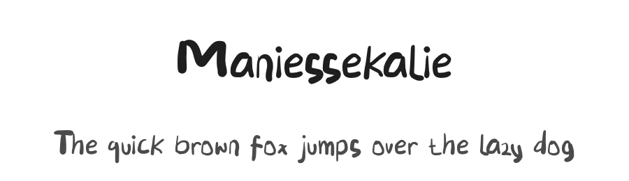 Maniessekalie by selawetype — Decorative Font