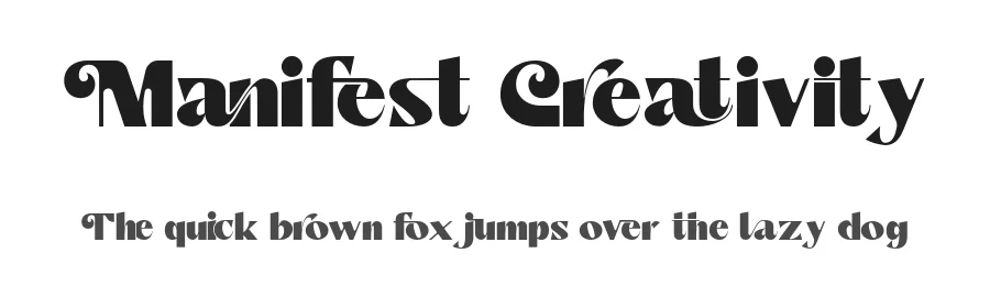 Manifest Creativity by 177Studio — Decorative Font