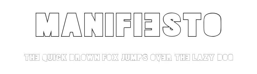 Manifiesto by Woodcutter — Decorative Font