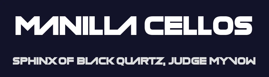 Manilla Cellos by Chequered Ink — Display Font — thumbnail 2