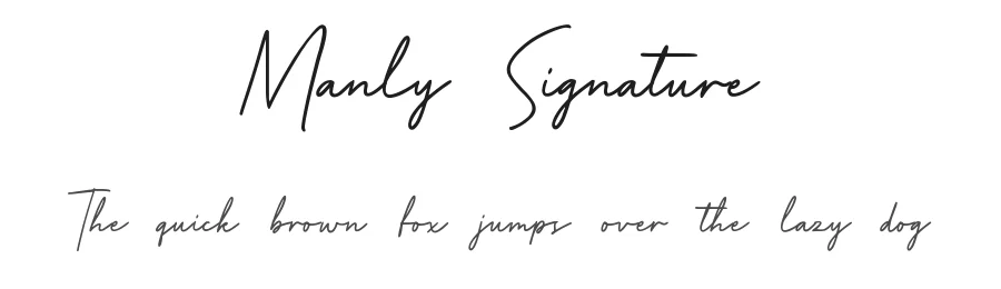 Manly Signature