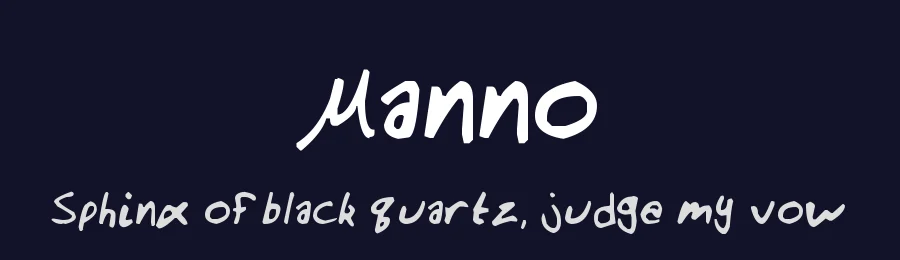 Manno by Joseph Manno — Script Handwritten Font — thumbnail 2
