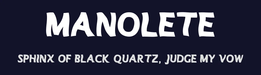Manolete by Woodcutter — Decorative Font — thumbnail 2