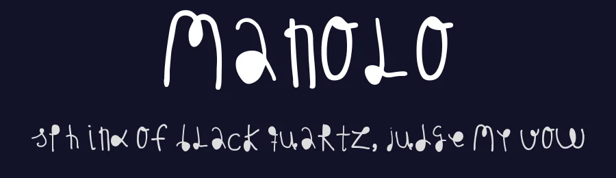 Manolo by Woodcutter — Script Handwritten Font — thumbnail 2