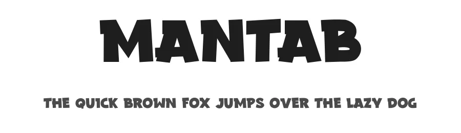 Mantab by Gassstype — Decorative Font