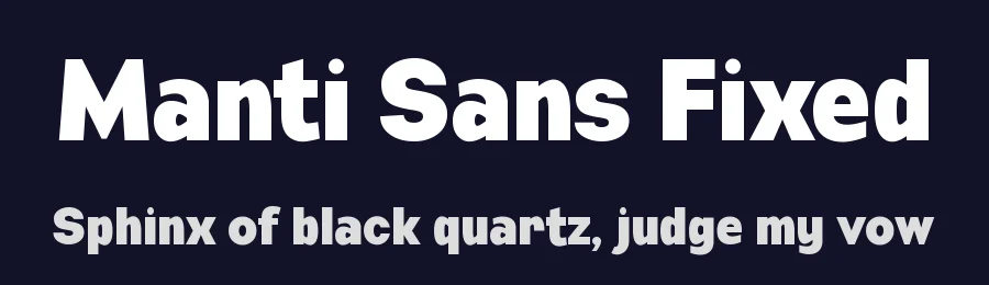 Manti Sans Fixed by Studio Typo — Sans Serif Font — thumbnail 2