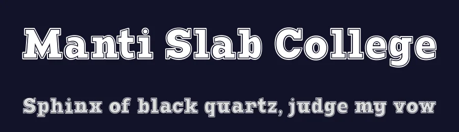 Manti Slab College by Studio Typo — Decorative Font — thumbnail 2