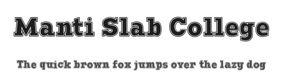 Manti Slab College by Studio Typo — Decorative Font