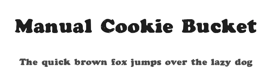 Manual Cookie Bucket