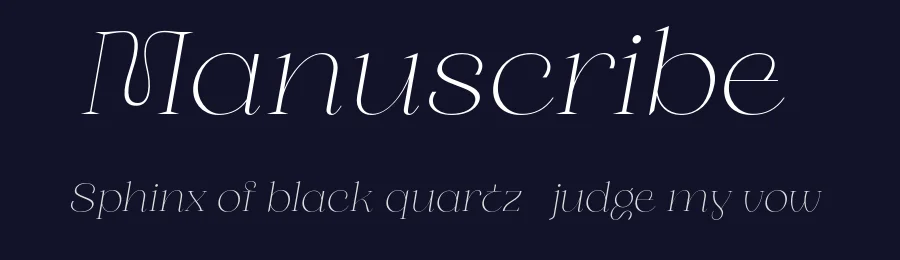 Manuscribe by Craft Supply Co. — Decorative Font — thumbnail 2