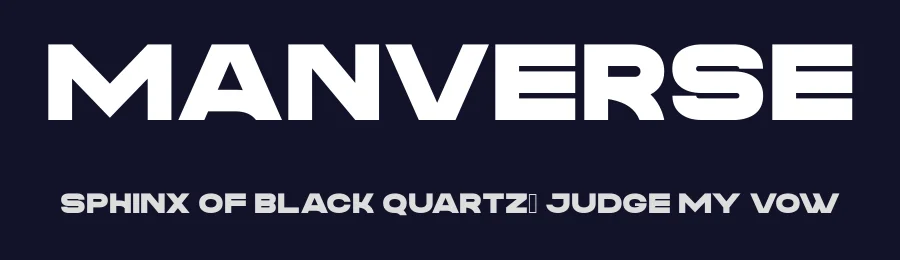 Manverse by Aluyeah Studio — Sans Serif Font — thumbnail 2