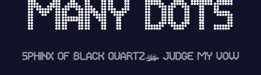 Many Dots by VinType — Display Font — thumbnail 2