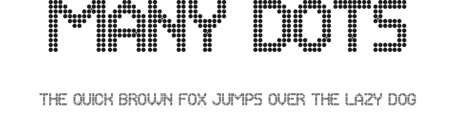 Many Dots by VinType — Display Font