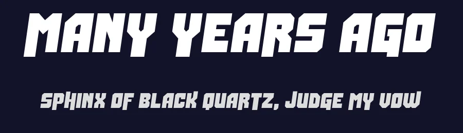 Many Years Ago by imagex — Display Font — thumbnail 2