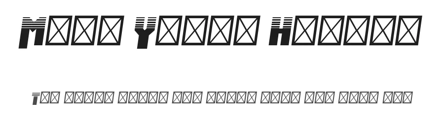 Many Years Higher by imagex — Display Font