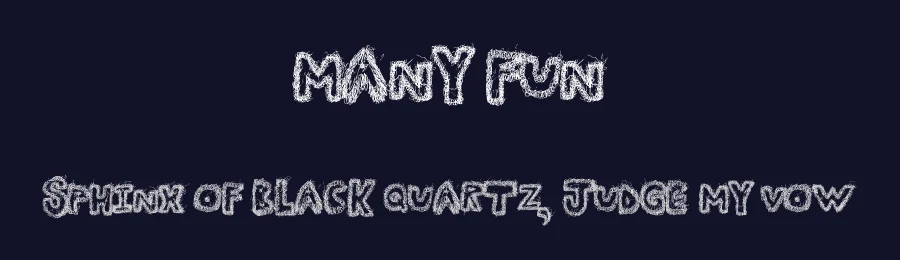 Many Fun by Xerographer Fonts — Decorative Font — thumbnail 2