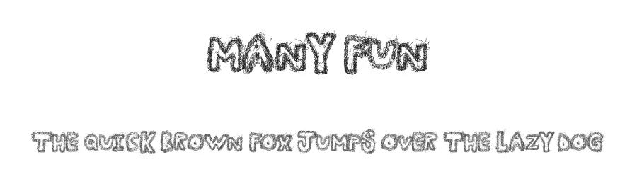 Many Fun by Xerographer Fonts — Decorative Font