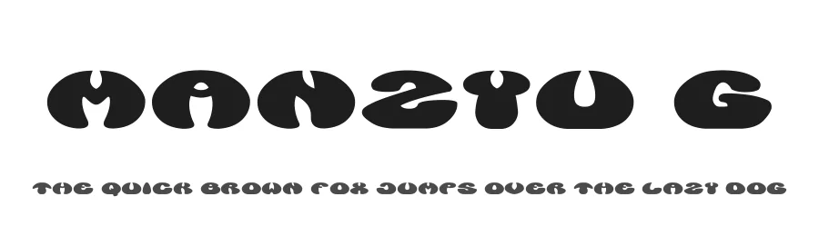 Manzyu G by Goma Shin — Decorative Font