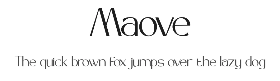 Maove by Achmad Yani — Sans Serif Font