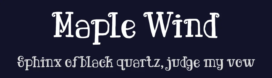 Maple Wind by PutraCetol Studio — Decorative Font — thumbnail 2
