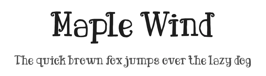 Maple Wind by PutraCetol Studio — Decorative Font