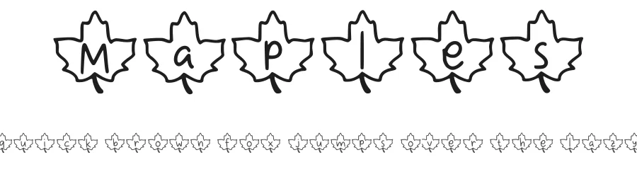 Maples by Aisyah — Decorative Font