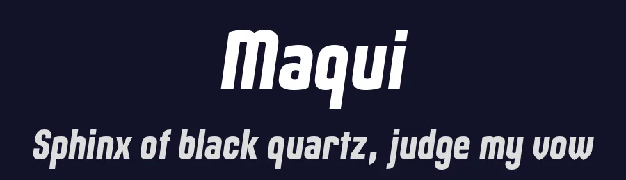 Maqui by Typodermic Fonts — Sans Serif Font — thumbnail 2