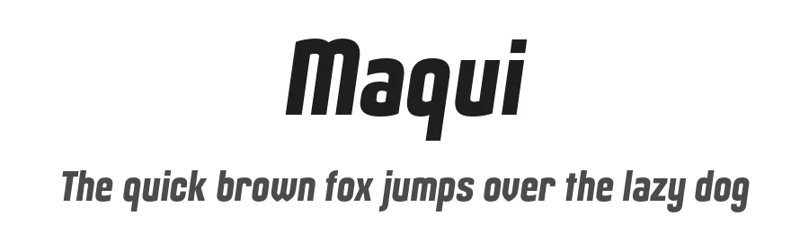 Maqui by Typodermic Fonts — Sans Serif Font