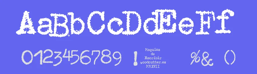 Maquina de Escribir by Woodcutter — Decorative Font — thumbnail 3