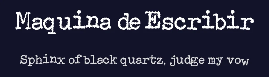 Maquina de Escribir by Woodcutter — Decorative Font — thumbnail 2