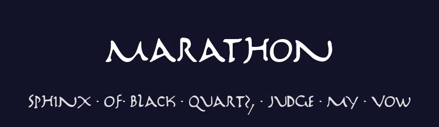 Marathon by Iconian Fonts — Decorative Font — thumbnail 2