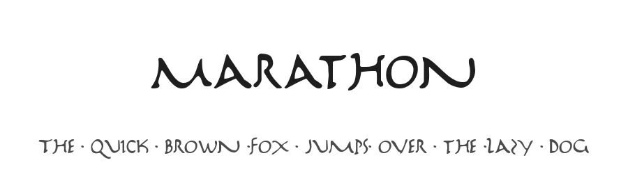 Marathon by Iconian Fonts — Decorative Font