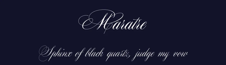 Maratre by ClaudeP — Script Handwritten Font — thumbnail 2