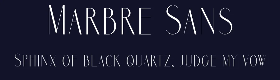 Marbre Sans by Youssef Habchi — Sans Serif Font — thumbnail 2