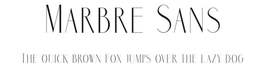 Marbre Sans by Youssef Habchi — Sans Serif Font