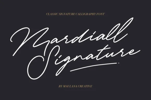 Mardiall Signature Font by Maulana Creative — Script Handwritten Font