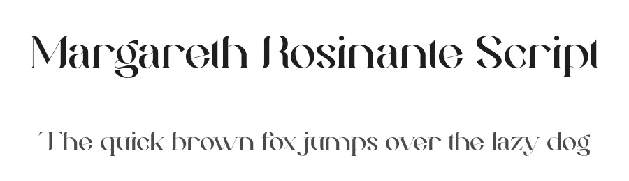 Margareth Rosinante Script