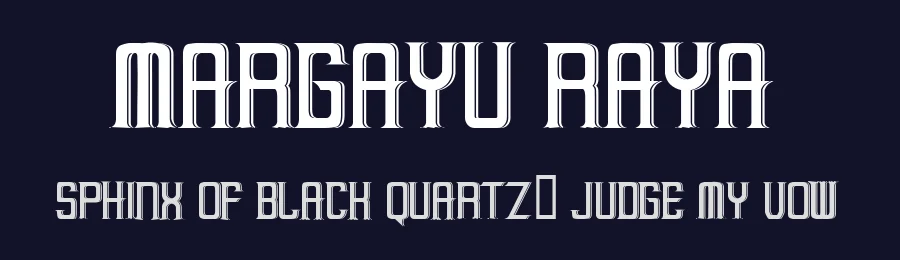 Margayu Raya by Ketjup Mandja — Decorative Font — thumbnail 2