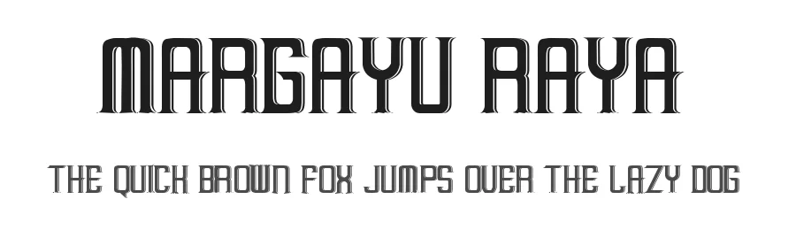 Margayu Raya by Ketjup Mandja — Decorative Font