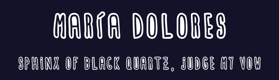 María Dolores by Woodcutter — Decorative Font — thumbnail 2