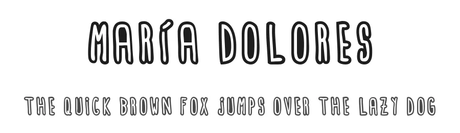 María Dolores by Woodcutter — Decorative Font